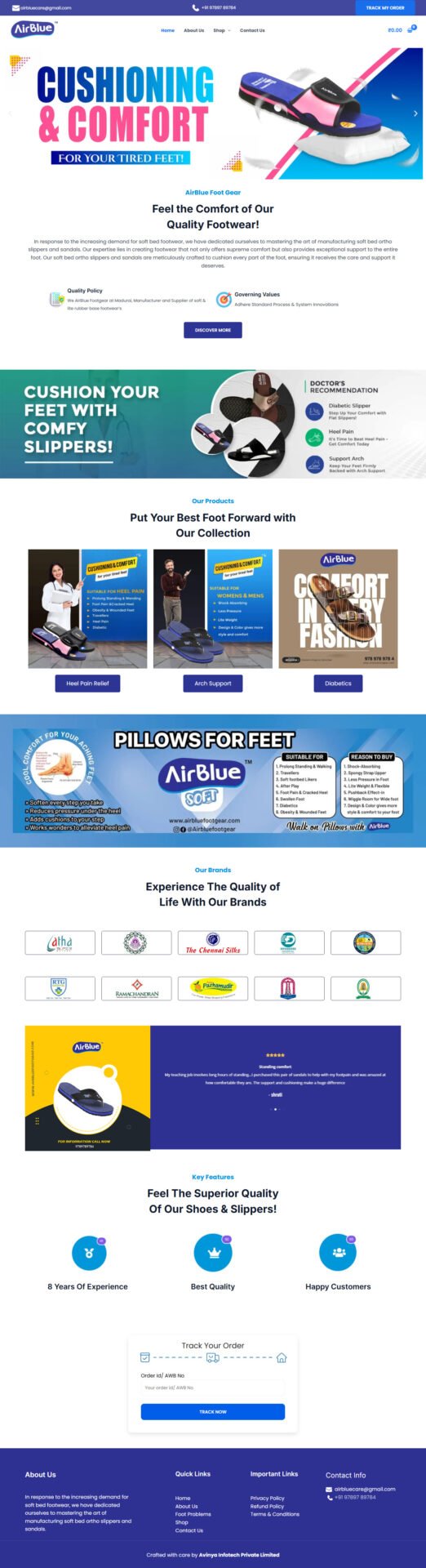 Air Blue Footgear