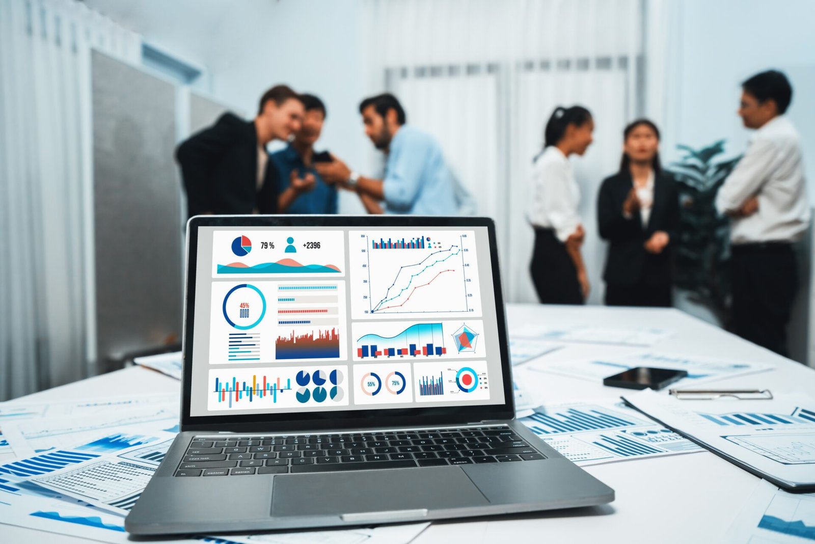 CRM analytics dashboard